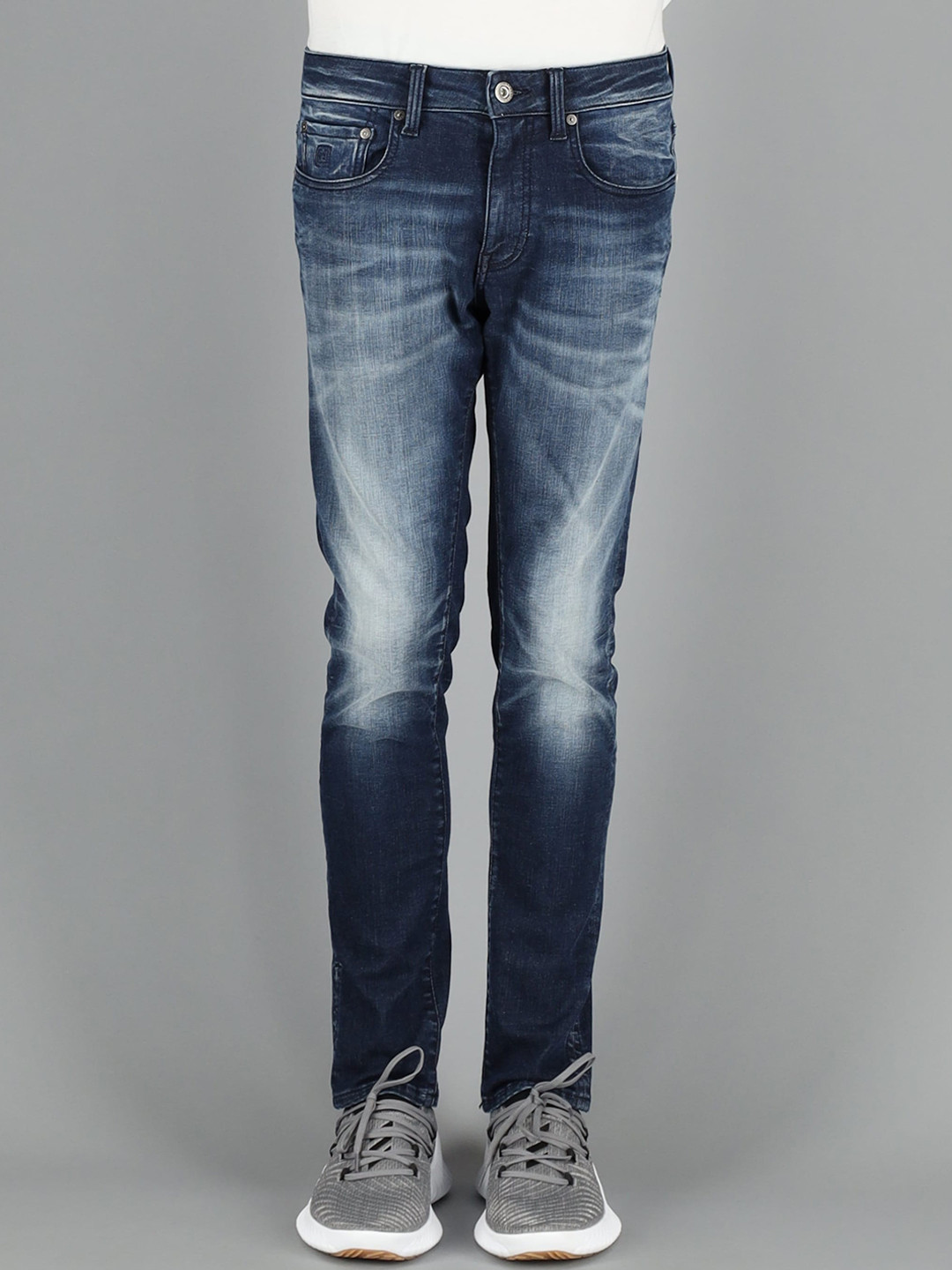 

FREESOUL Men Blue Skinny Fit Heavy Fade Jeans