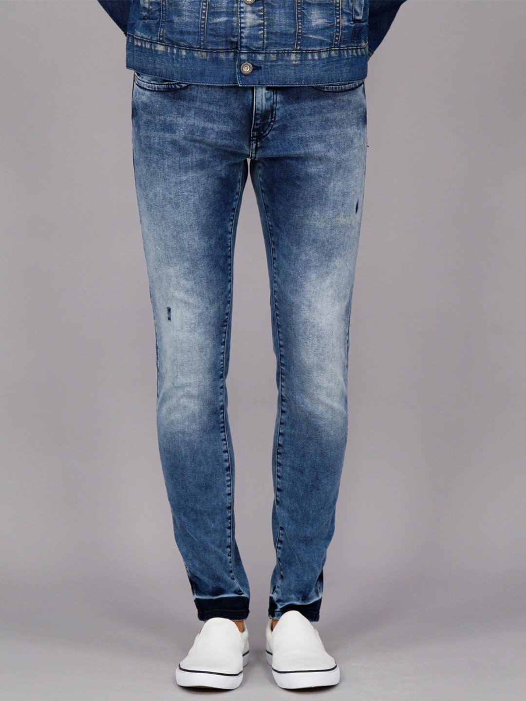 

FREESOUL Men Blue Skinny Fit Heavy Fade Jeans