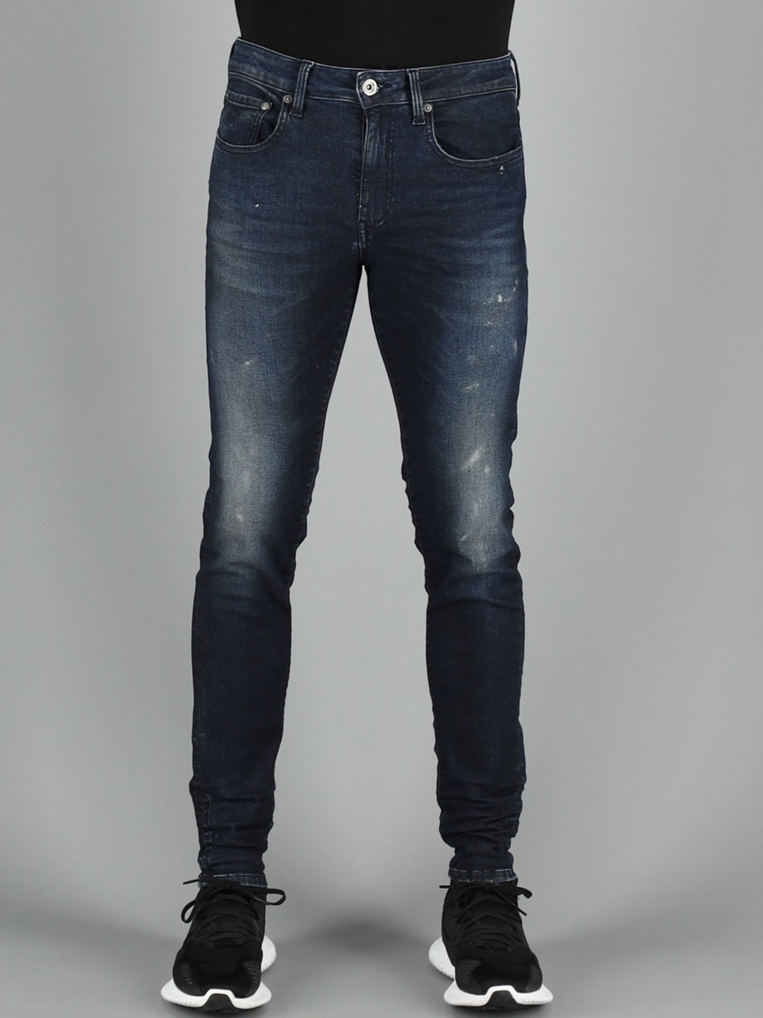 

FREESOUL Men Blue Skinny Fit Mildly Distressed Light Fade Jeans