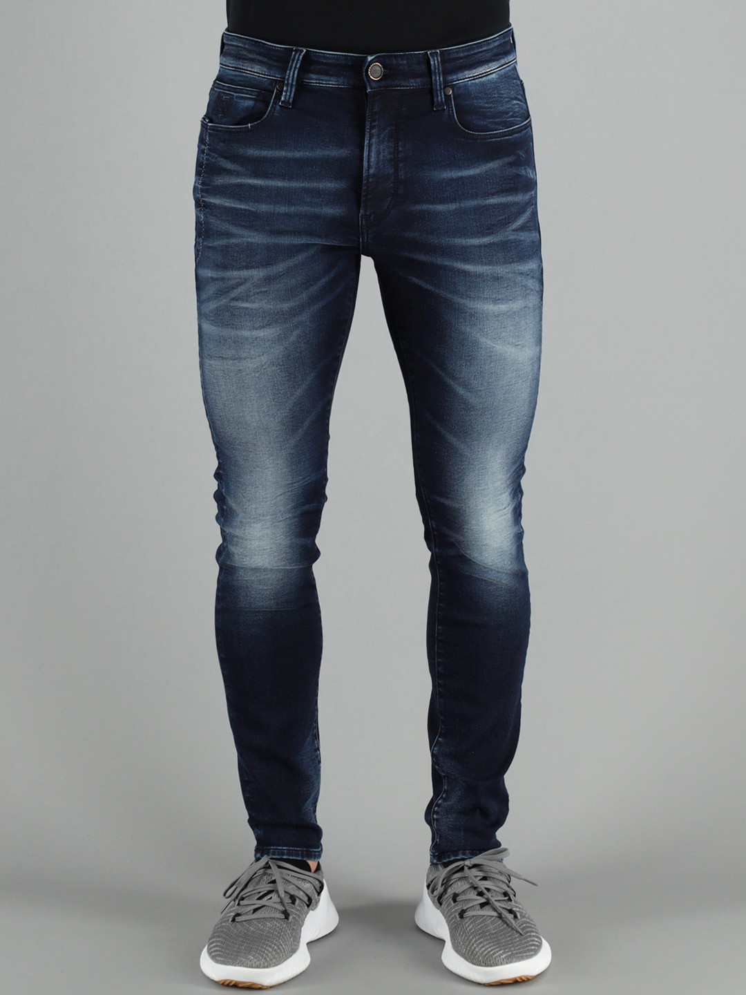 

FREESOUL Men Blue Skinny Fit Heavy Fade Jeans