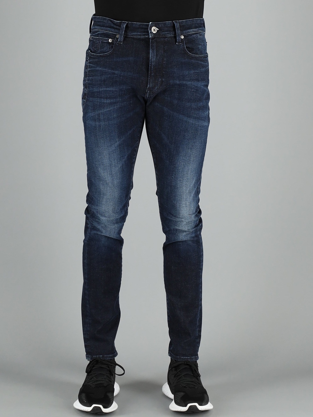 

FREESOUL Men Navy Blue Skinny Fit Heavy Fade Cotton Jeans