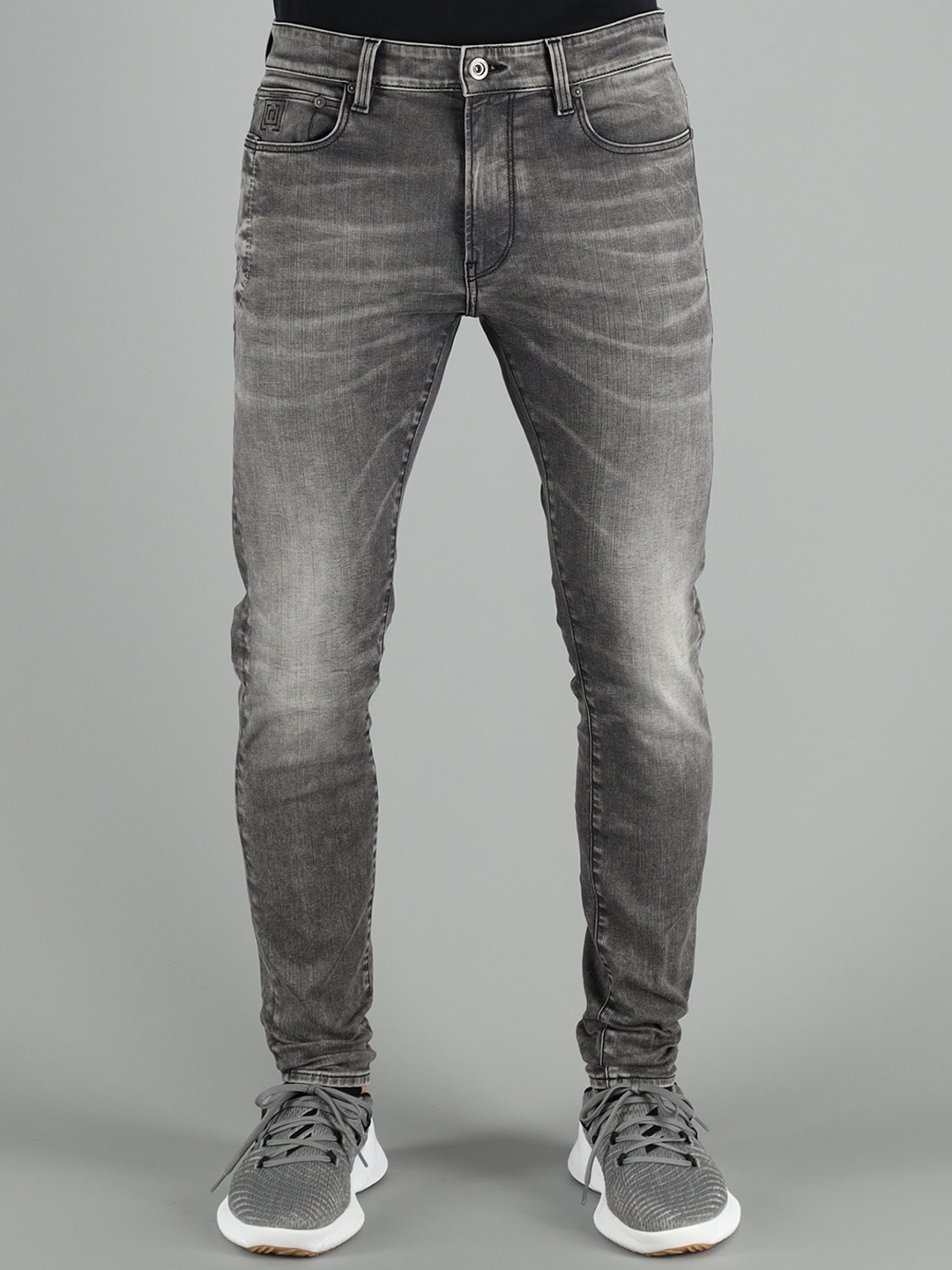 

FREESOUL Men Grey Skinny Fit Heavy Fade Jeans