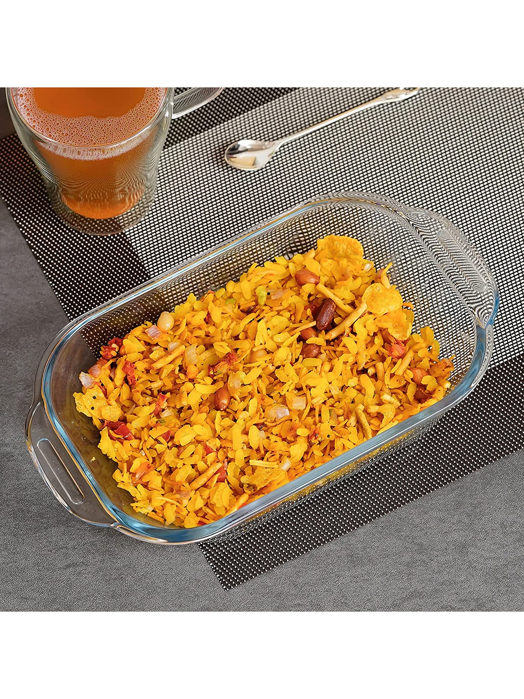 

Femora Transparent Solid Borosilicate Glass Rectangle Baking Dish