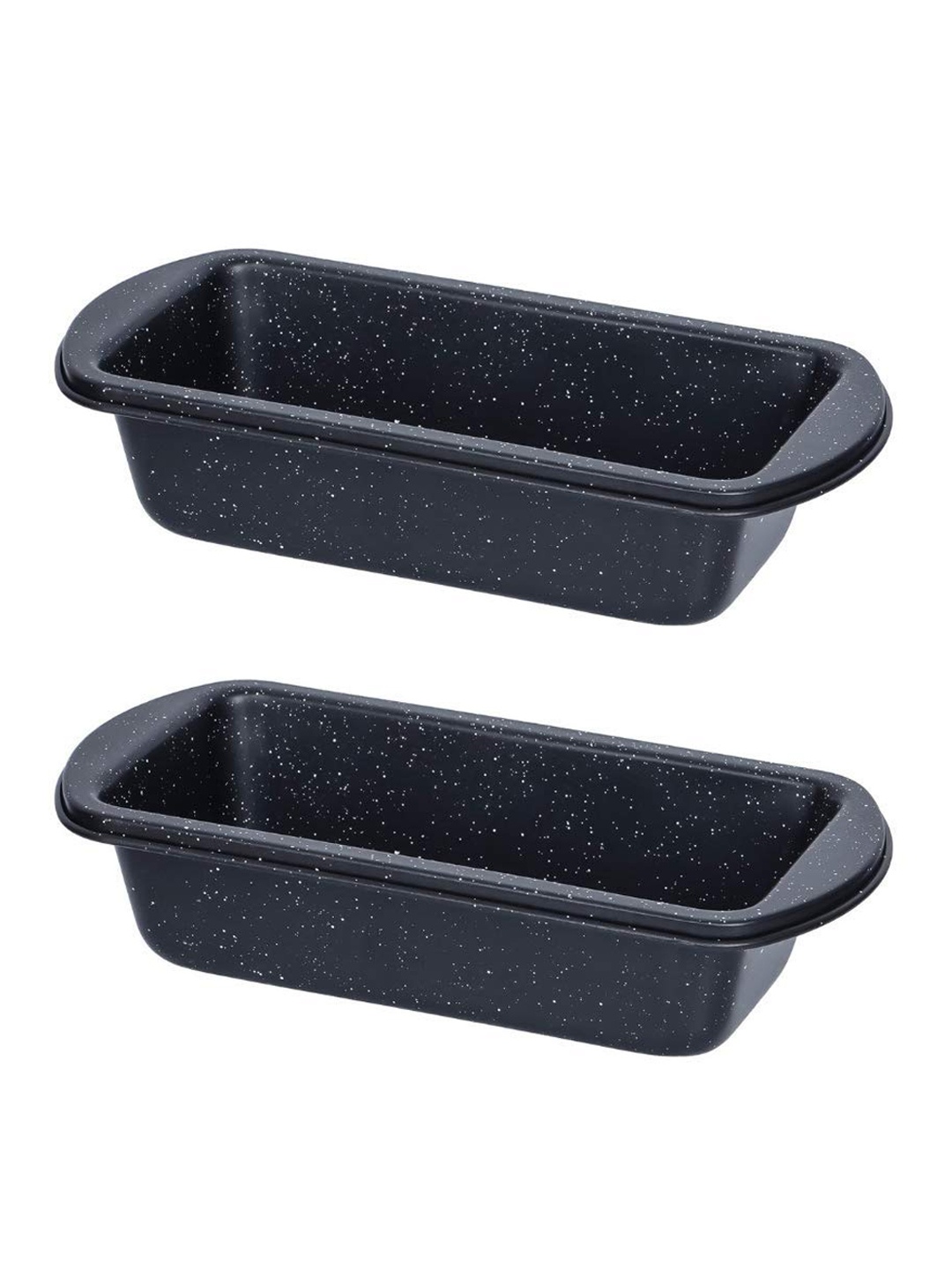 

Femora Set of 2 Grey Carbon Steel Non-Stick Baking Loaf Pan, Black