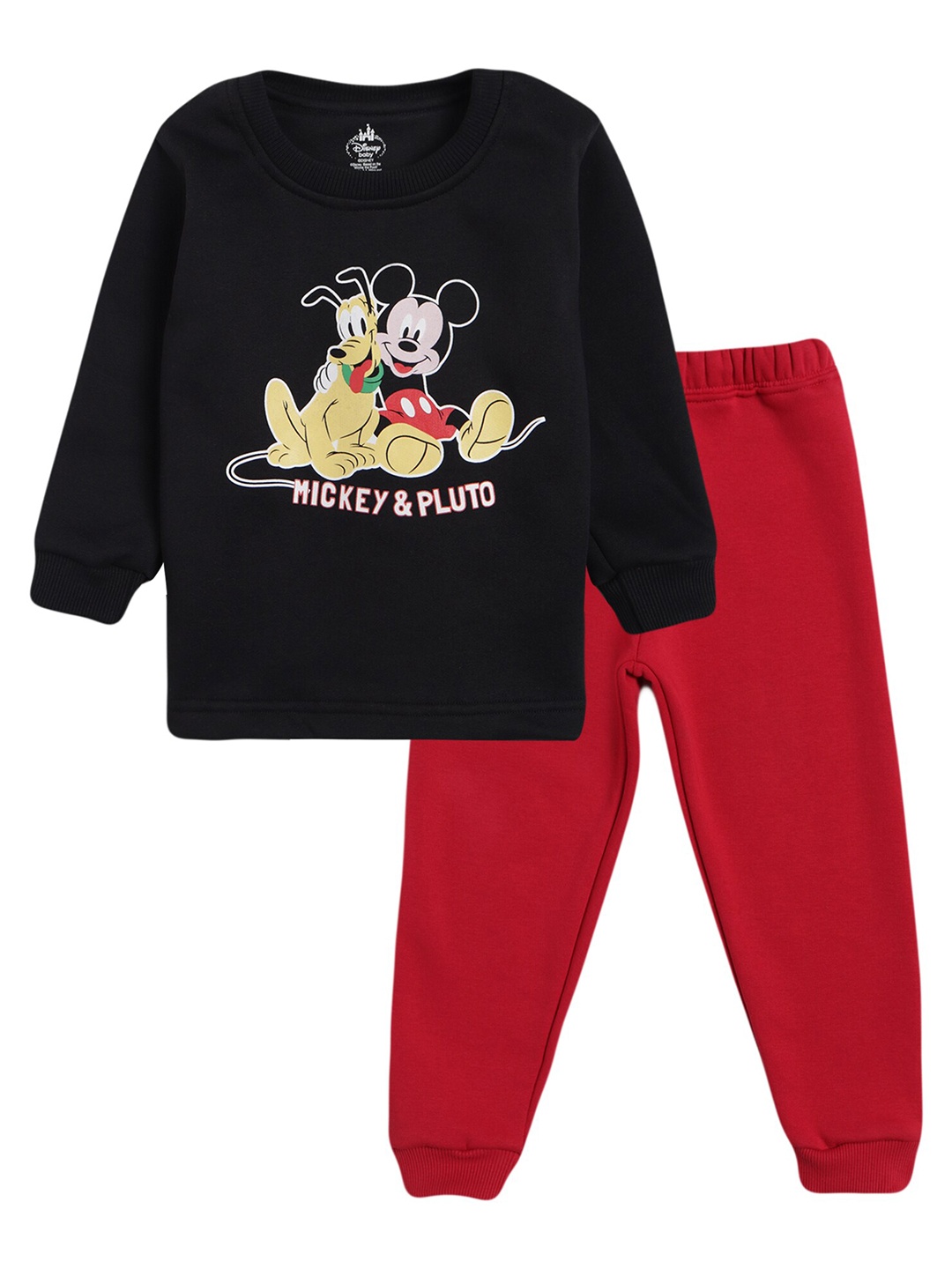

Bodycare Kids Boys Assorted Printed Mickey & Friends Pure Cotton T-shirt with Trousers