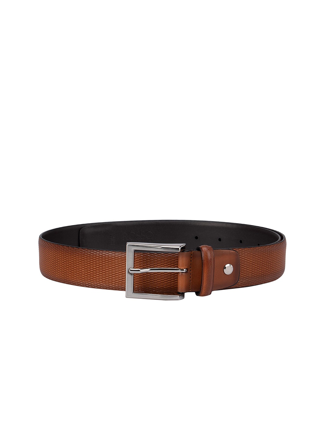 

ROSSO BRUNELLO Men Tan Textured Belt