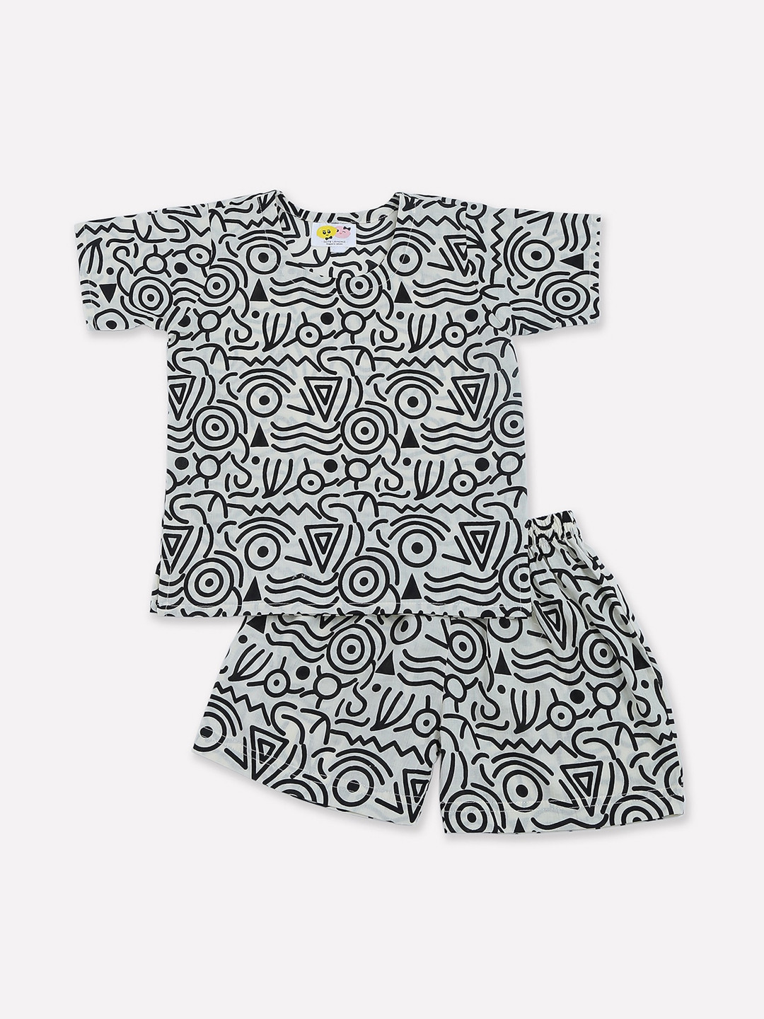 

CUTE LEMONS Kids Multi Night suit, Grey