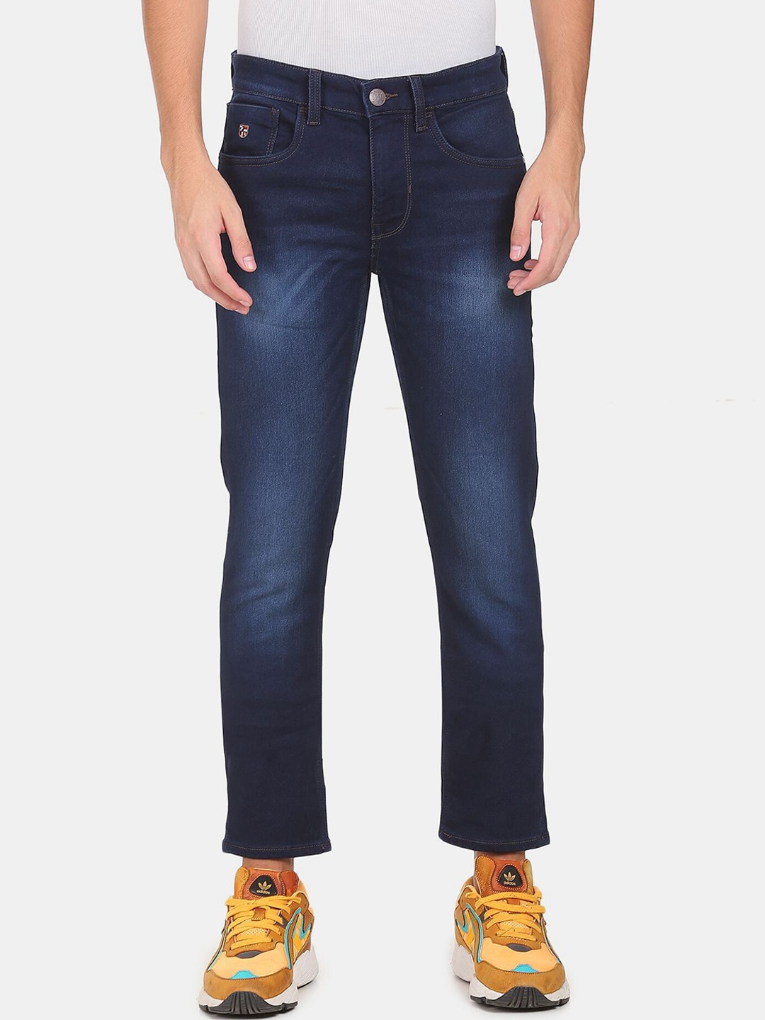 

U.S. Polo Assn. Denim Co. Denim Co. Men Blue Slim Fit Light Fade Cotton Jeans