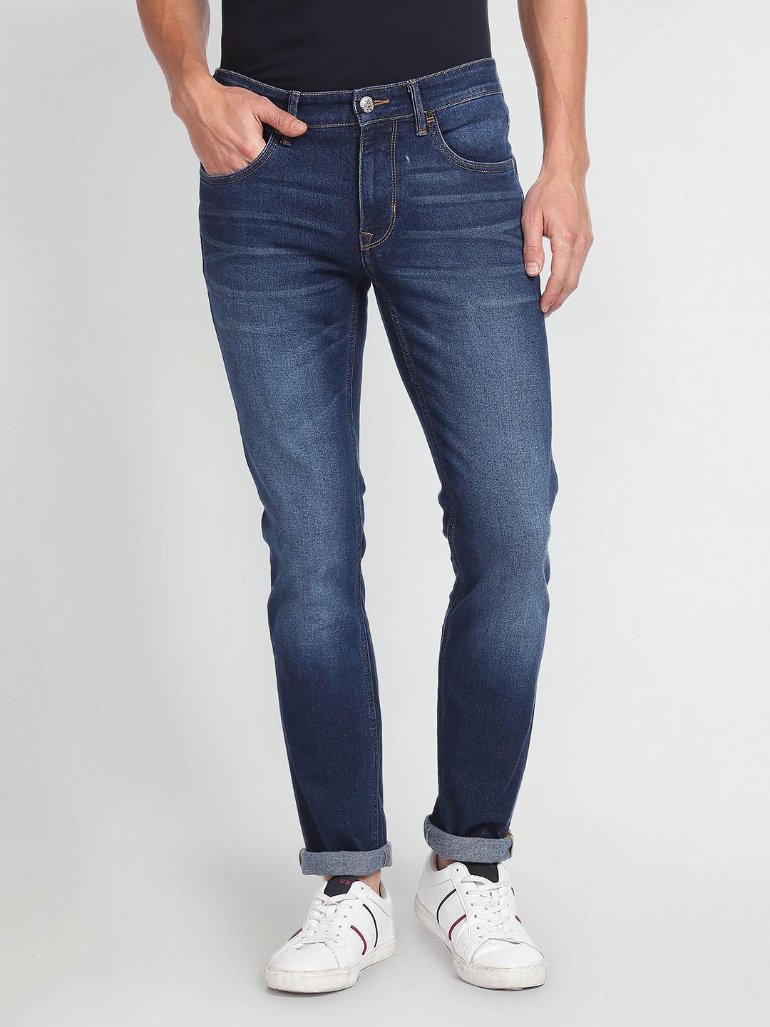 

U.S. Polo Assn. Denim Co. Men Blue Heavy Fade Jeans