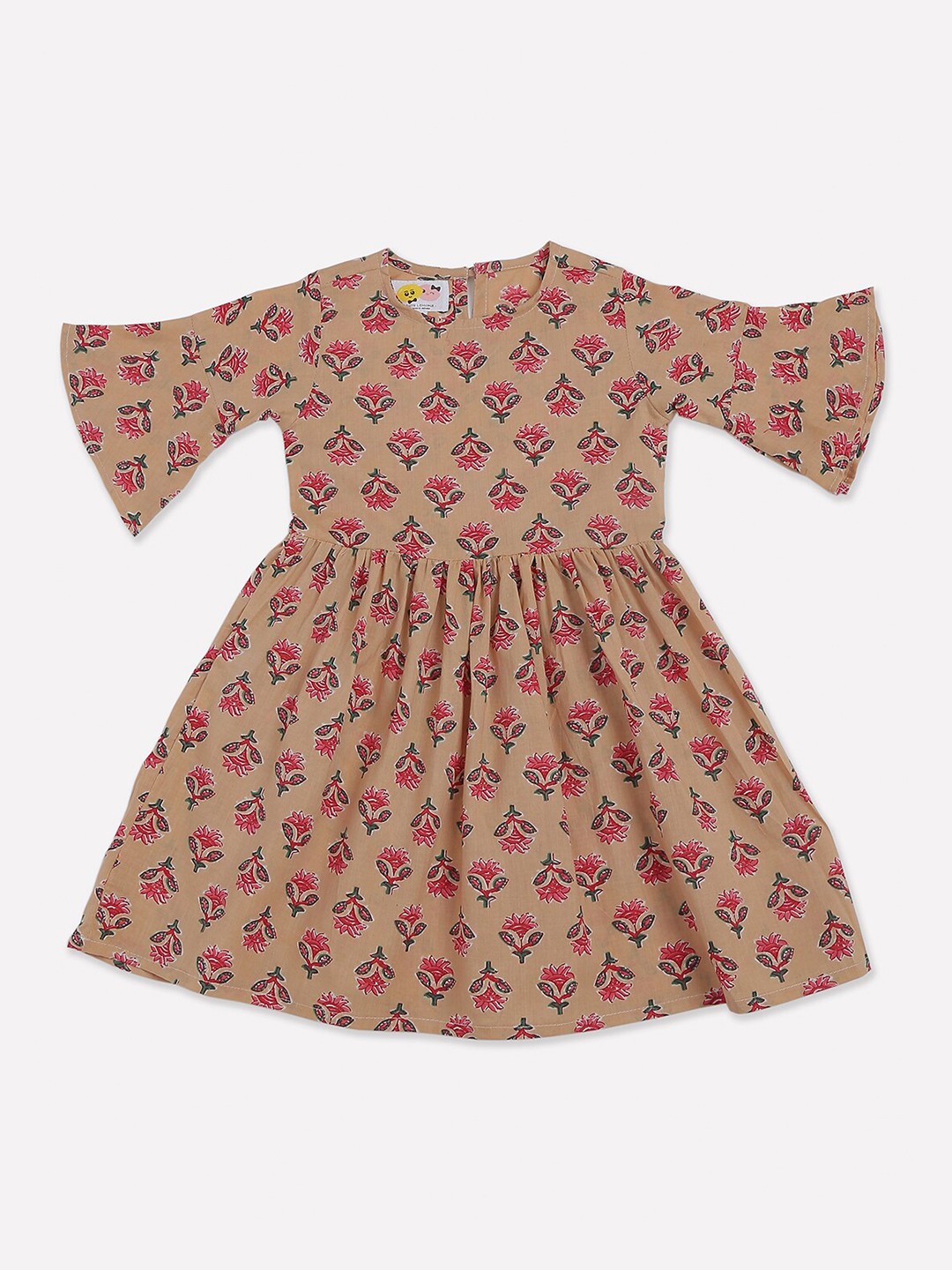 

CUTE LEMONS Girls Multicoloured Floral Dress, Multi