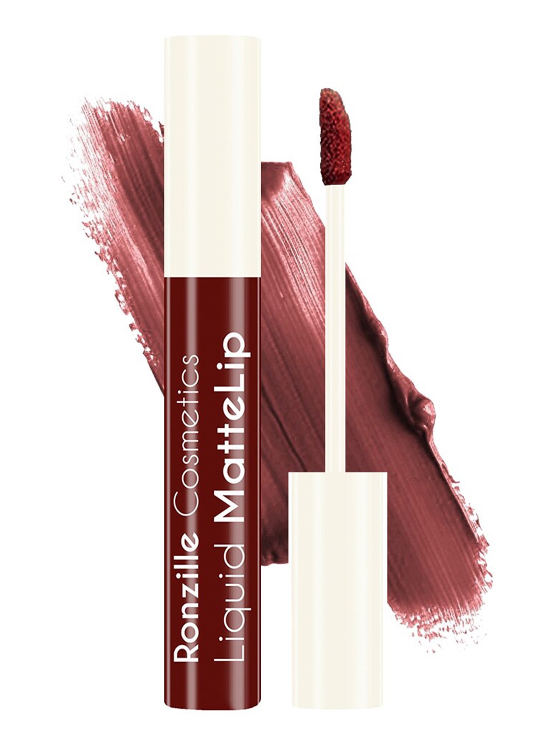

Ronzille Non Transfer Liquid Matte Lipstick 5 ml - Shade 03, Maroon