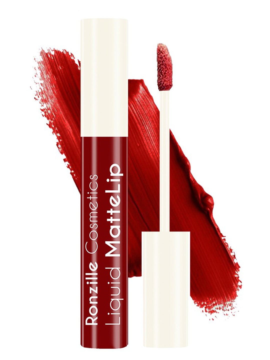 

Ronzille Non Transfer Liquid Matte Lipstick 5 ml - Shade 02, Maroon