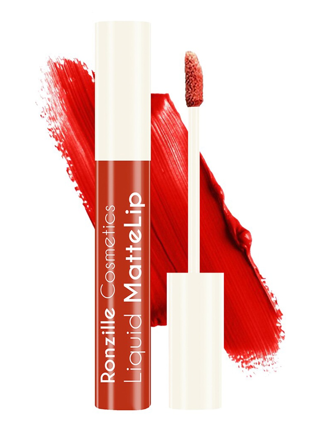 

Ronzille Non Transfer Liquid Matte Lipstick 5 ml - Shade 05, Red