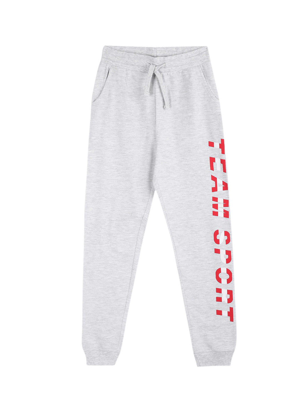 

Ruggers Junior Boys Grey & Red Solid Straight Fit Track Pants