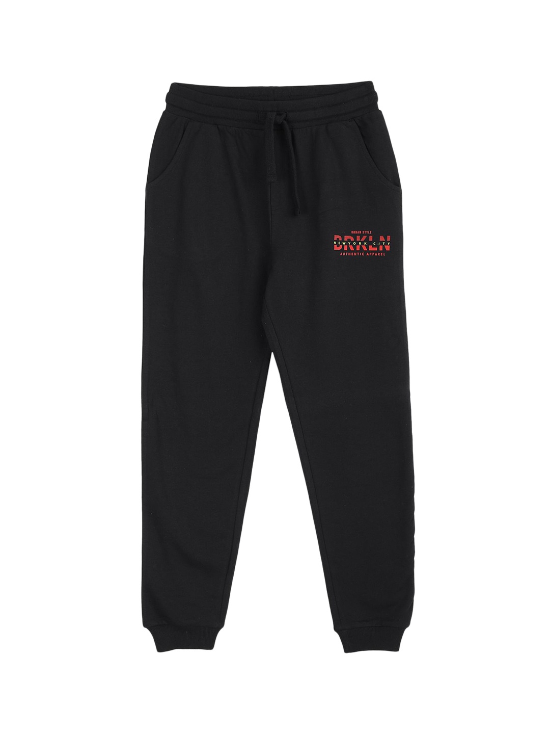 

Ruggers Junior Boys Black Solid Straight-Fit Joggers