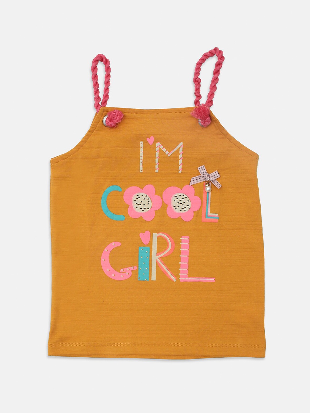 

Ziama Mustard Yellow Printed Top