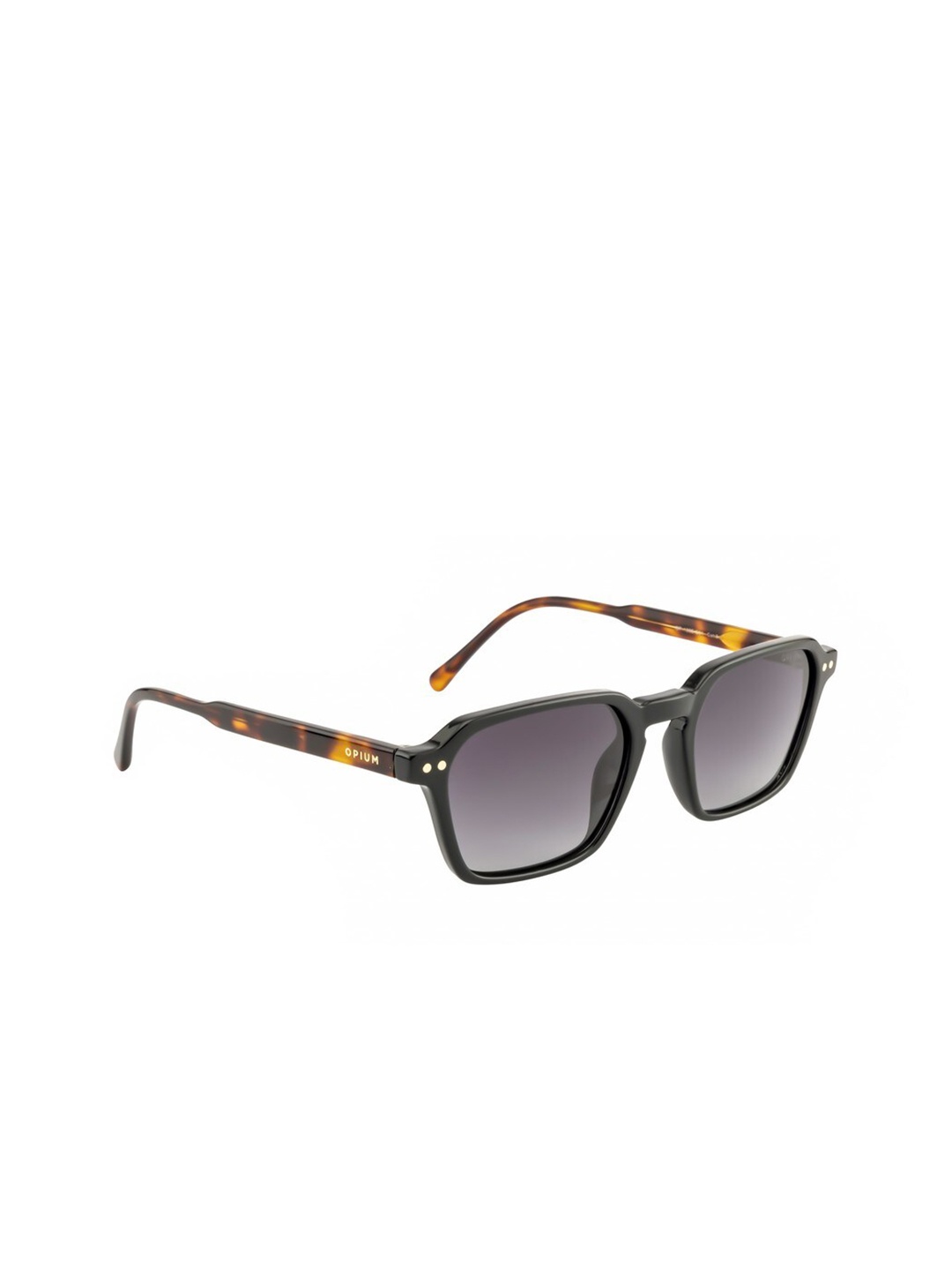 

OPIUM Men Grey Lens & Black Rectangle Sunglasses with Polarised Lens OP-1905-C01