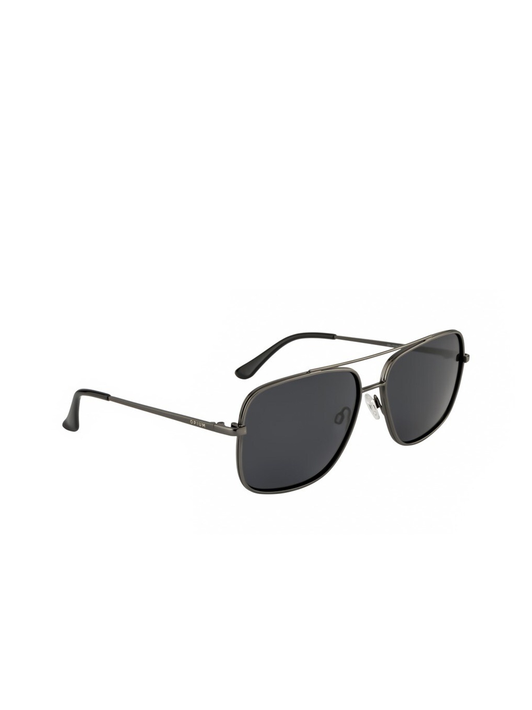 

OPIUM Men Grey Lens & Gunmetal-Toned Rectangle Sunglasses with Polarised Lens OP-1919-C03