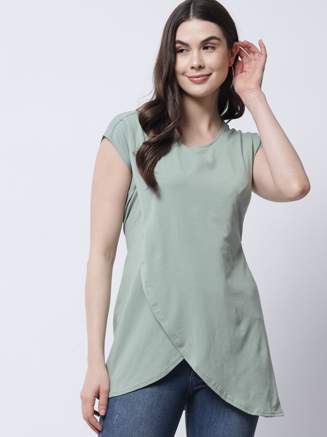 

VANCA ECO Green Extended Sleeves Top