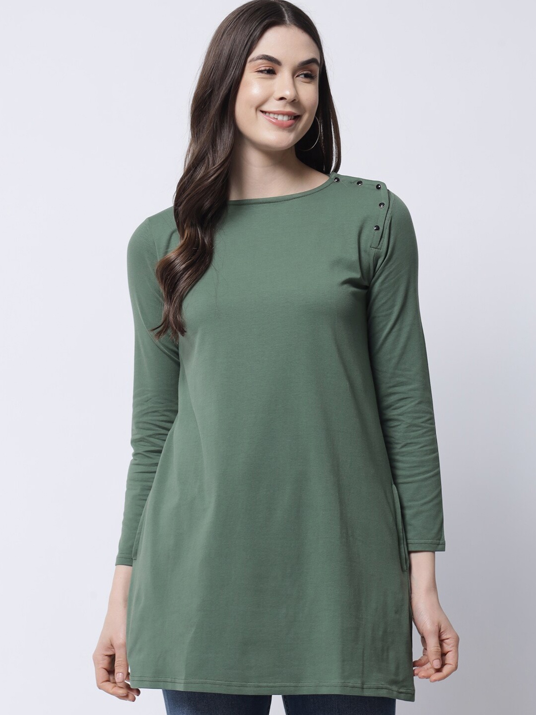 

VANCA ECO Green Longline Top
