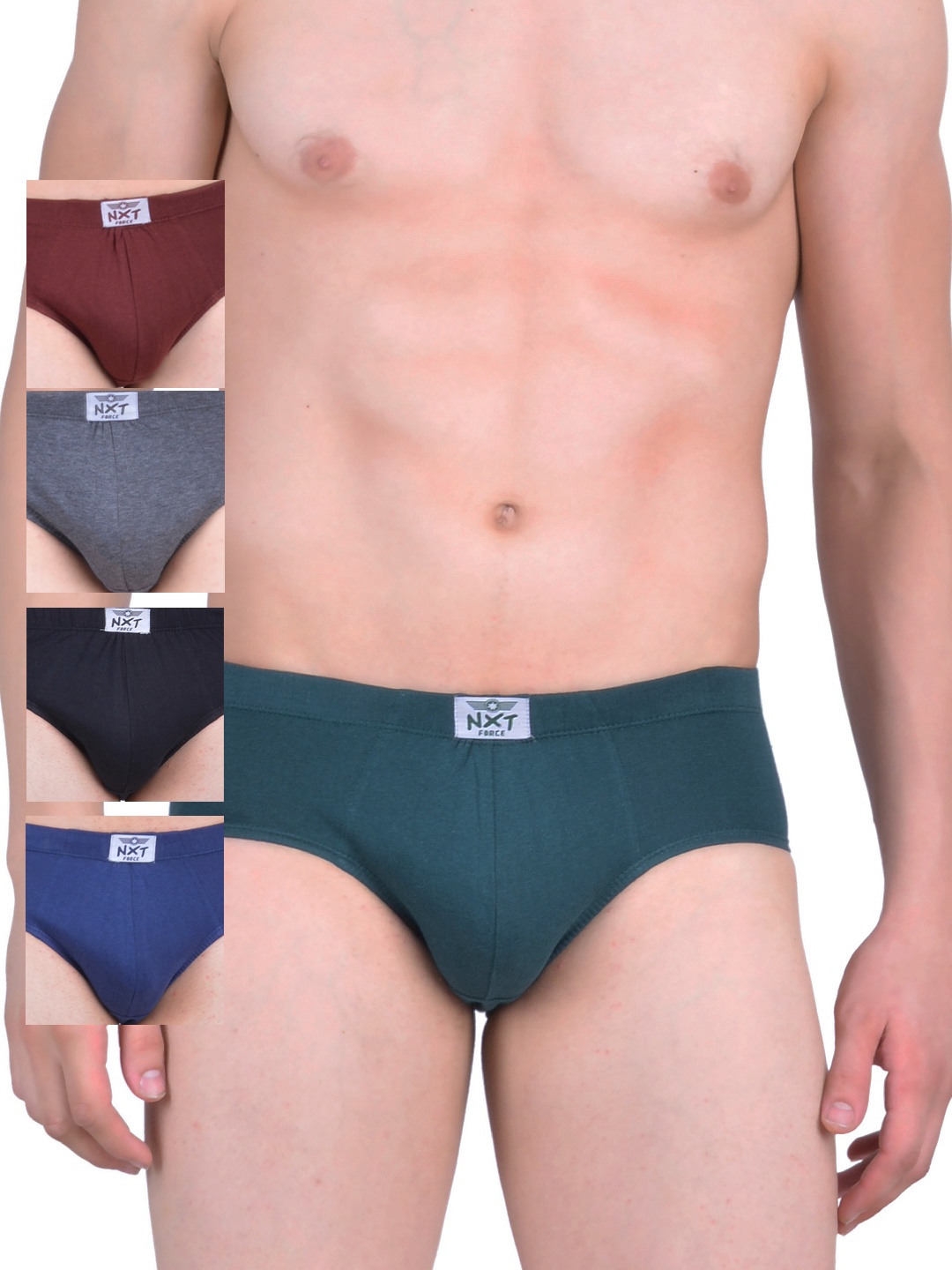 

Force NXT Men Pack of 5 Assorted Briefs MNFF-101, Multi