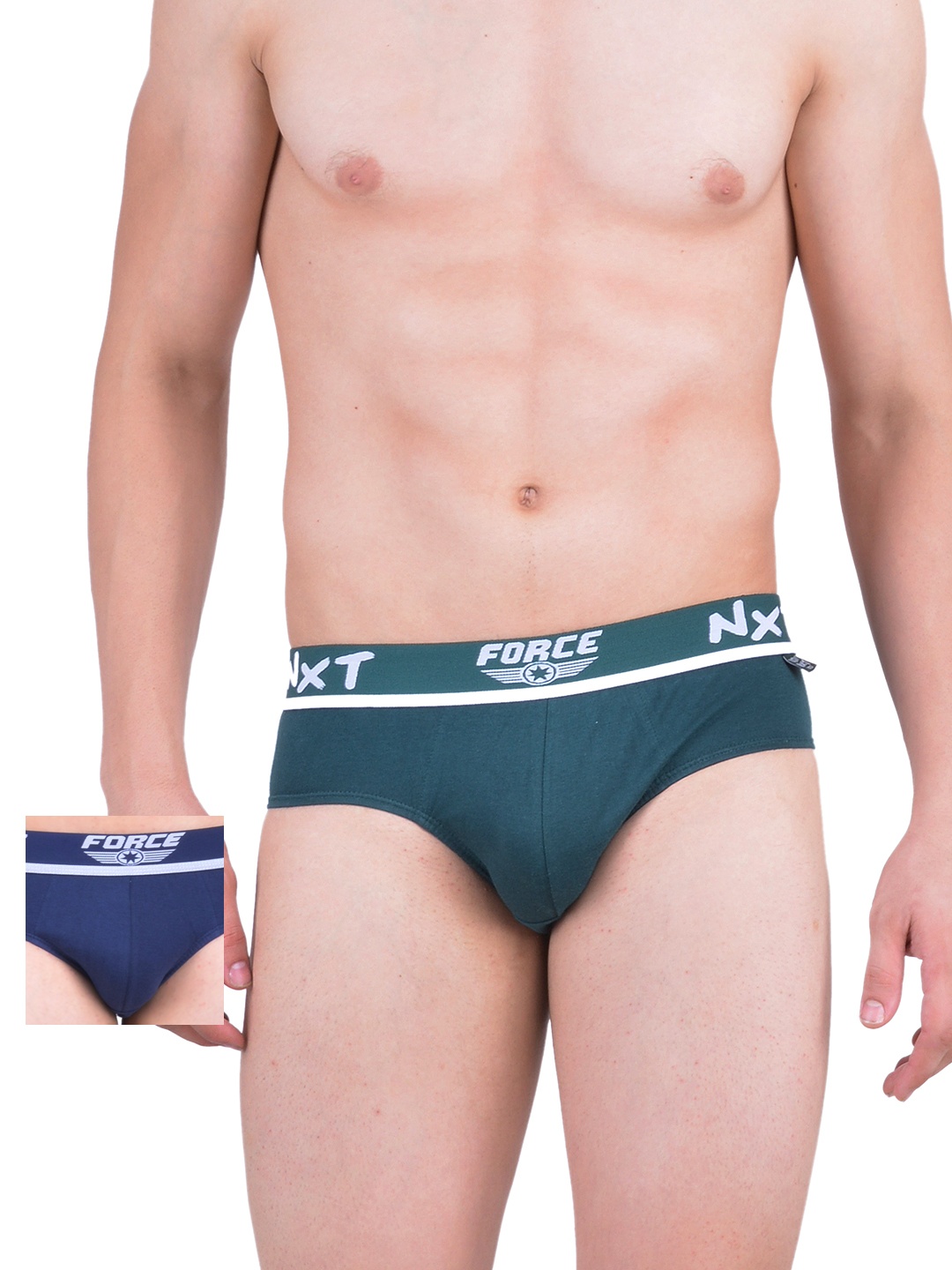 

Force NXT Men Pack of 2 Assorted Briefs MNFF-111, Blue