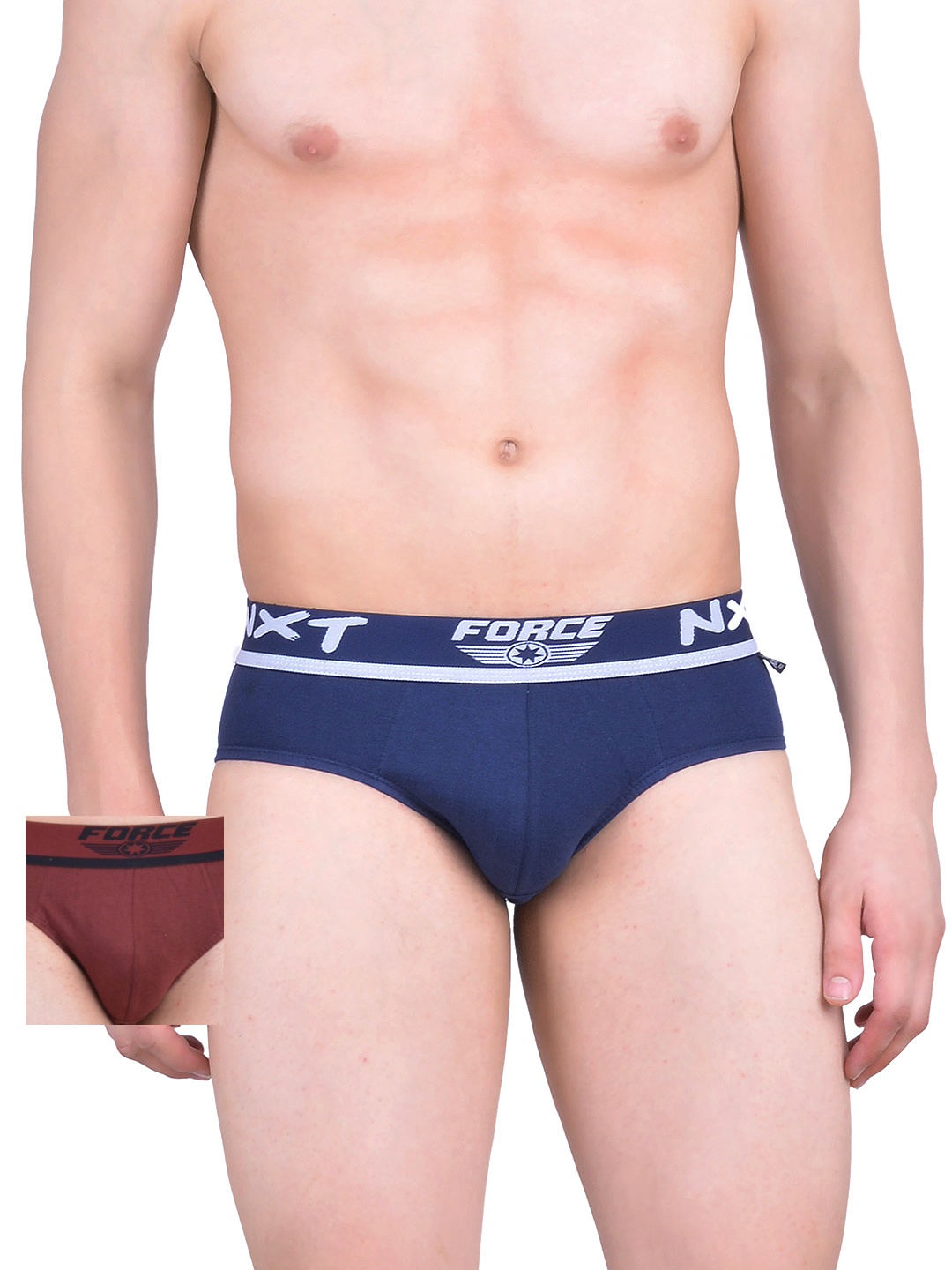 

Force NXT Men Pack of 2 Assorted Briefs MNFF-111, Blue