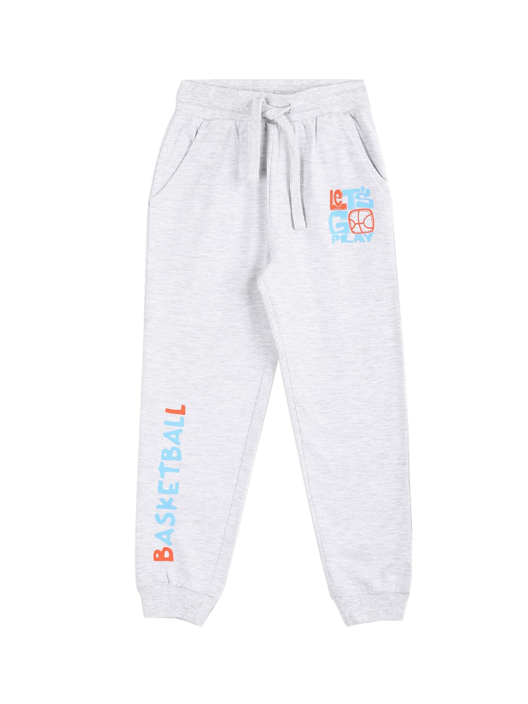 

Donuts Boys Grey Melange Solid Straight Fit Cotton Joggers