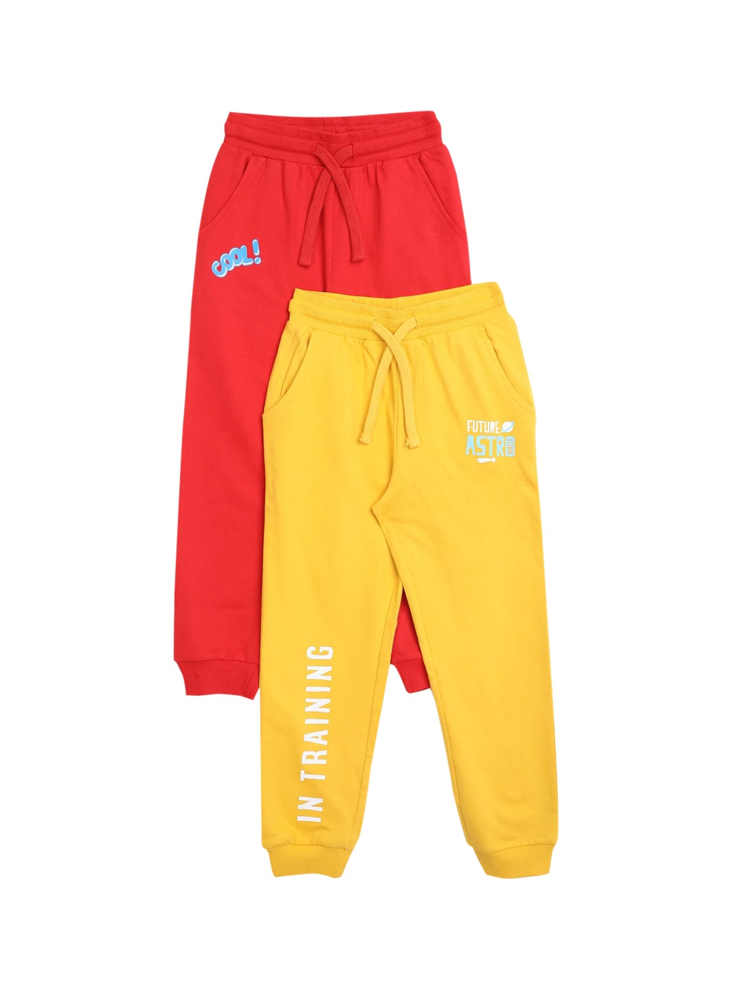 

Donuts Boys Pack Of 2 Assorted Solid Straight Fit Mid Rise Joggers