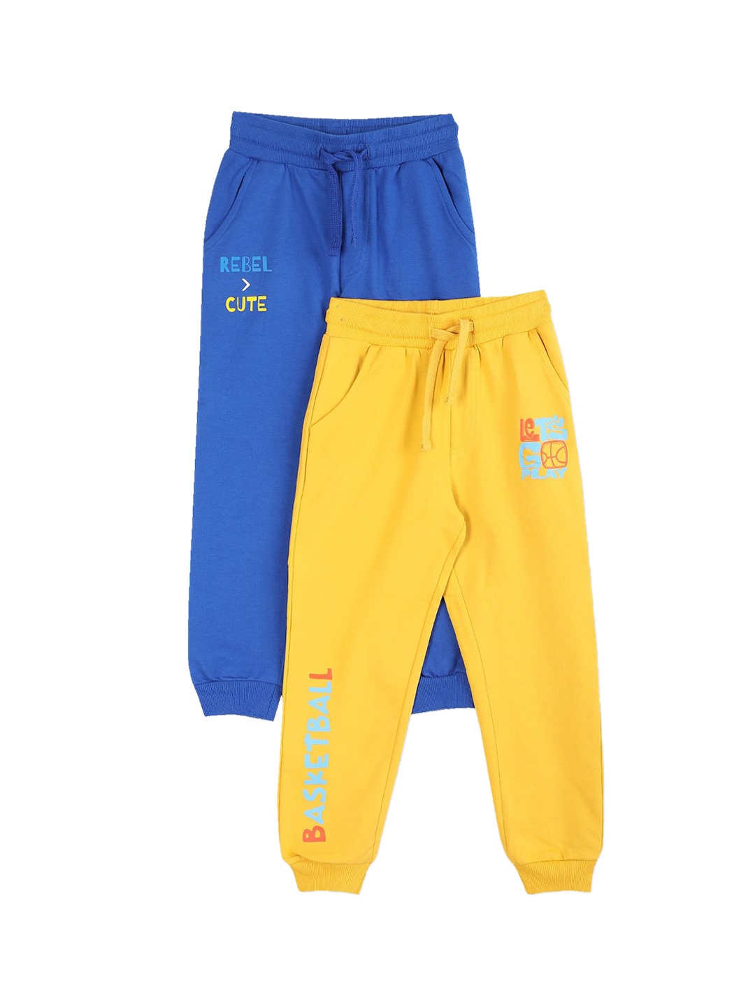

Donuts Boys Set of 2 Assorted Printed Cotton Mid-Rise Joggers