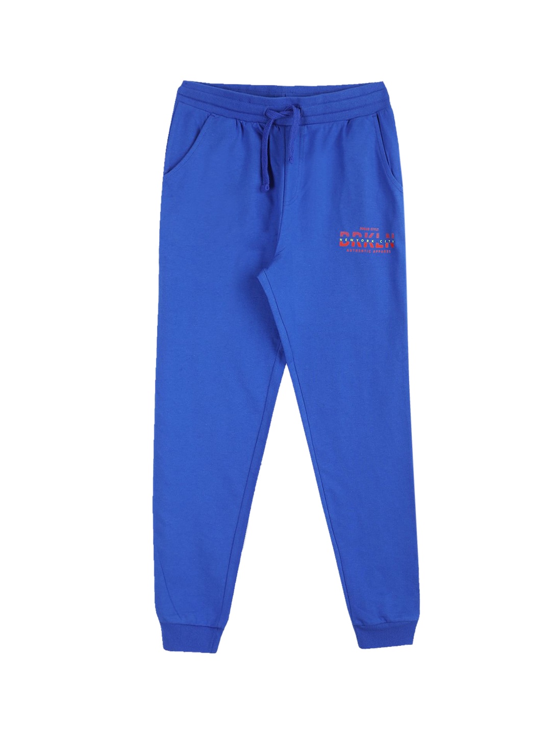 

Ruggers Junior Boys Blue Mid Rise Elasticased Straight fit Solid Joggers