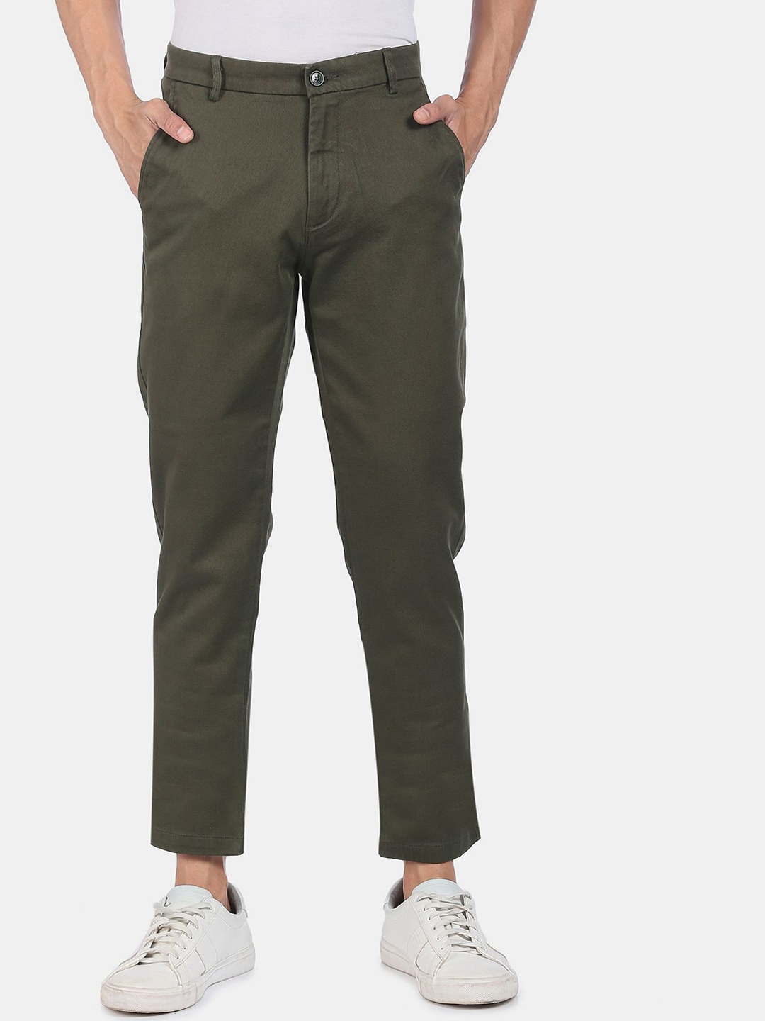 

Arrow Men Olive Green Trousers