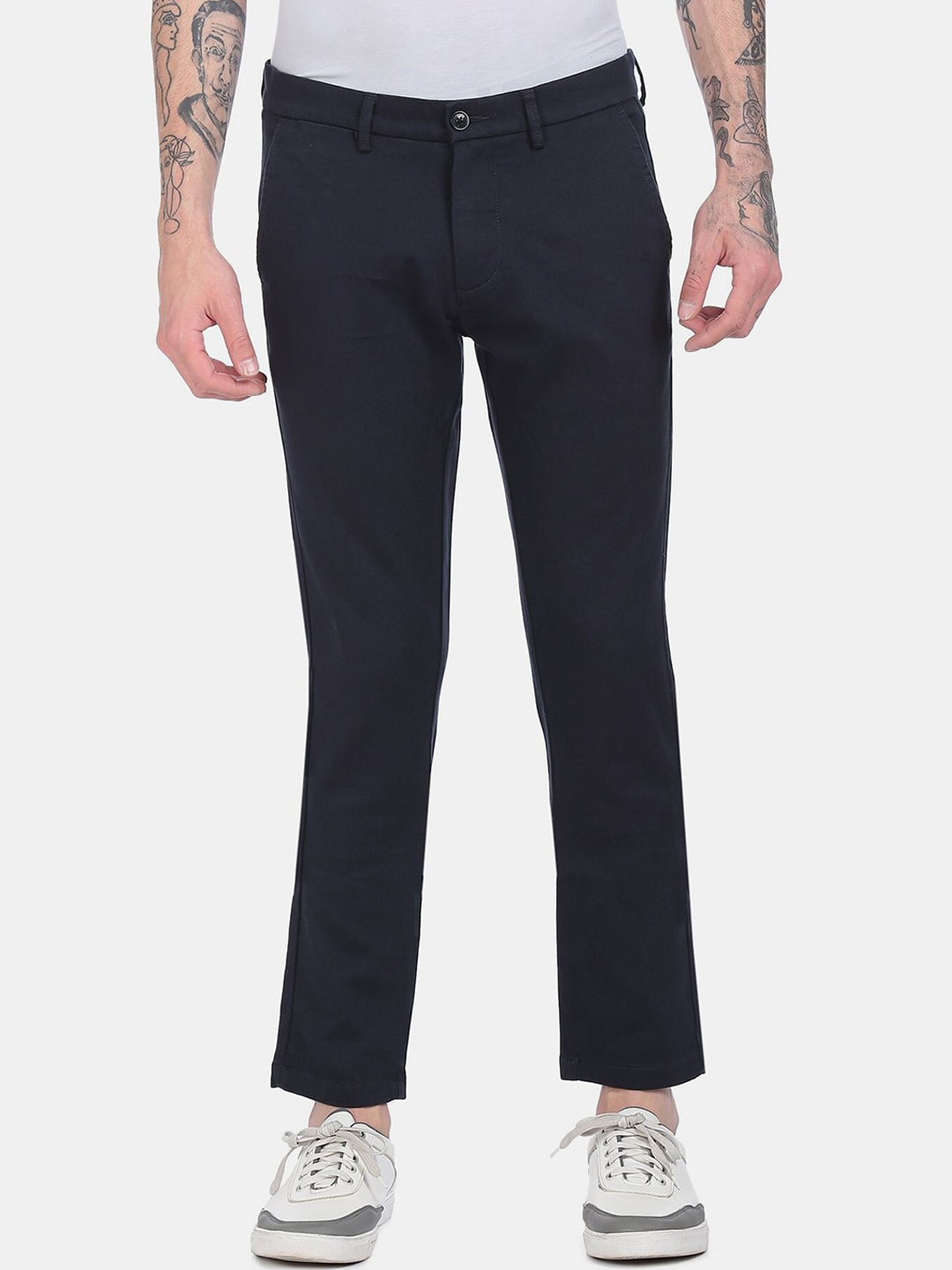

Arrow Men Blue Chinos Trousers
