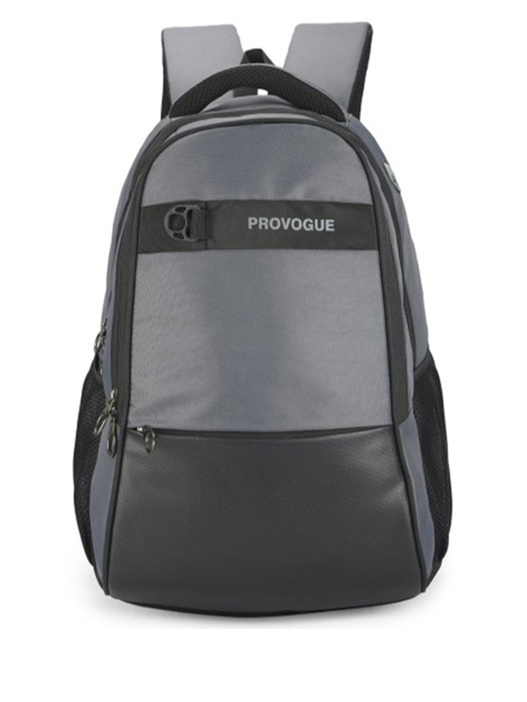 

Provogue Unisex Grey & Black Backpack with Reflective Strip