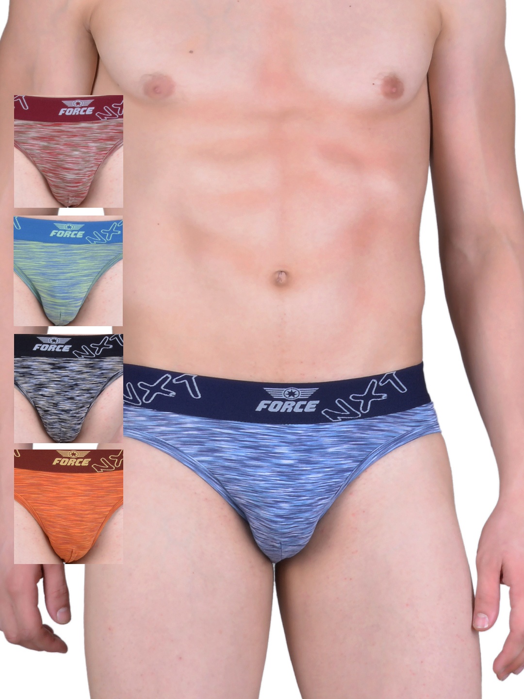 

Force NXT Men Pack of 5 Assorted Briefs MNFL-52, Multi