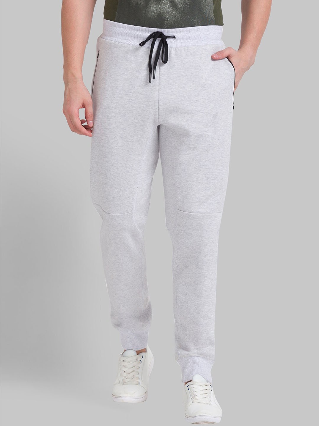 

Parx Men Grey Solid Joggers