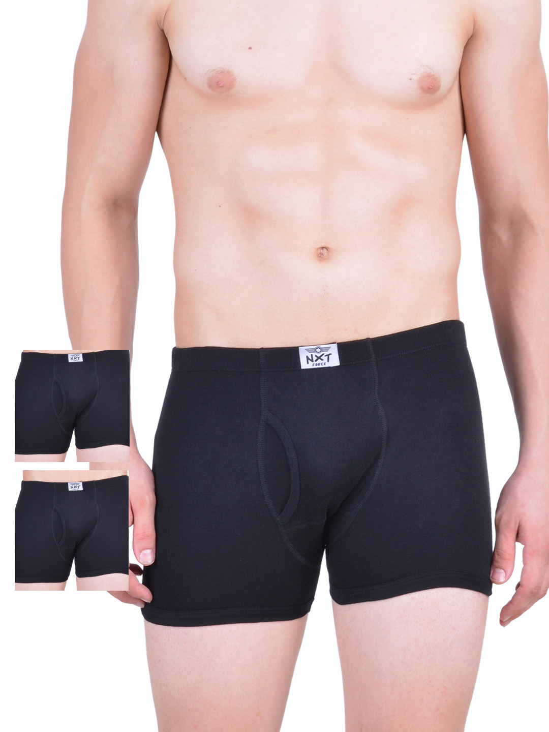 

Force NXT Pack of 3 Black Assorted Trunks MNFR-211