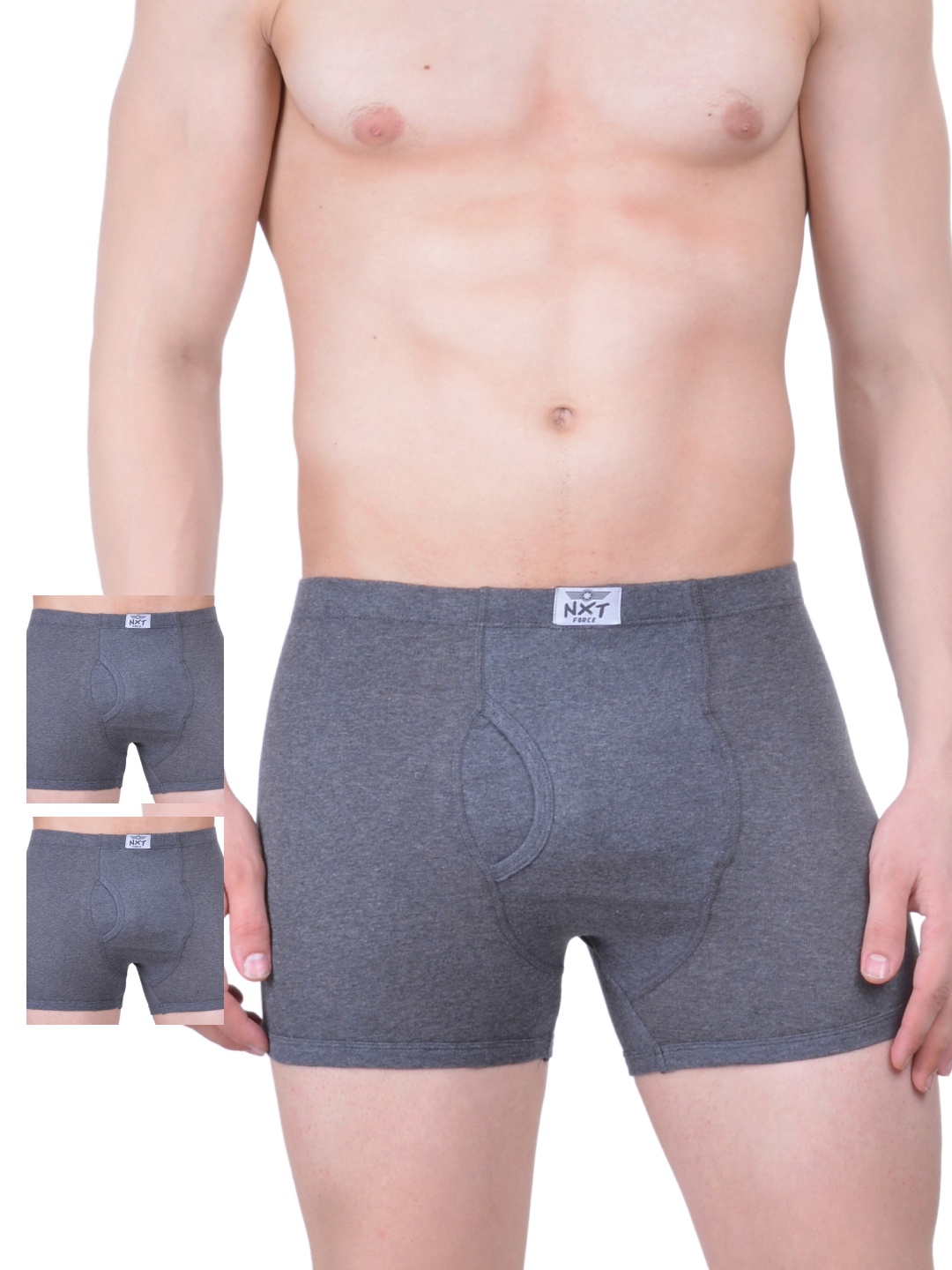 

Force NXT Pack of 3 Grey Assorted Trunks MNFR-211