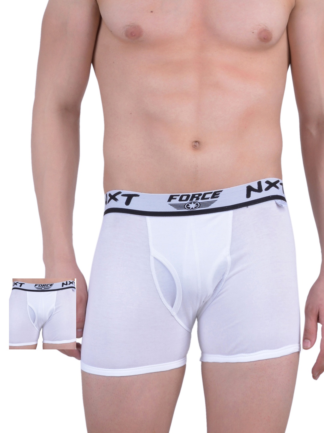 

Force NXT Men White Pack of 2 Assorted Trunks MNFF-131