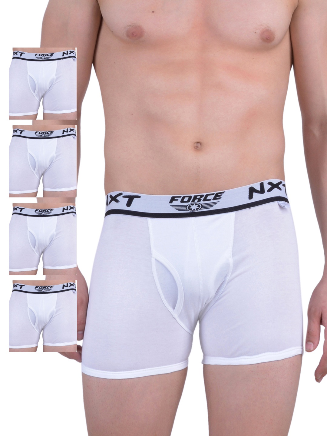 

Force NXT Men White Pack of 5 Assorted Trunks MNFF-131
