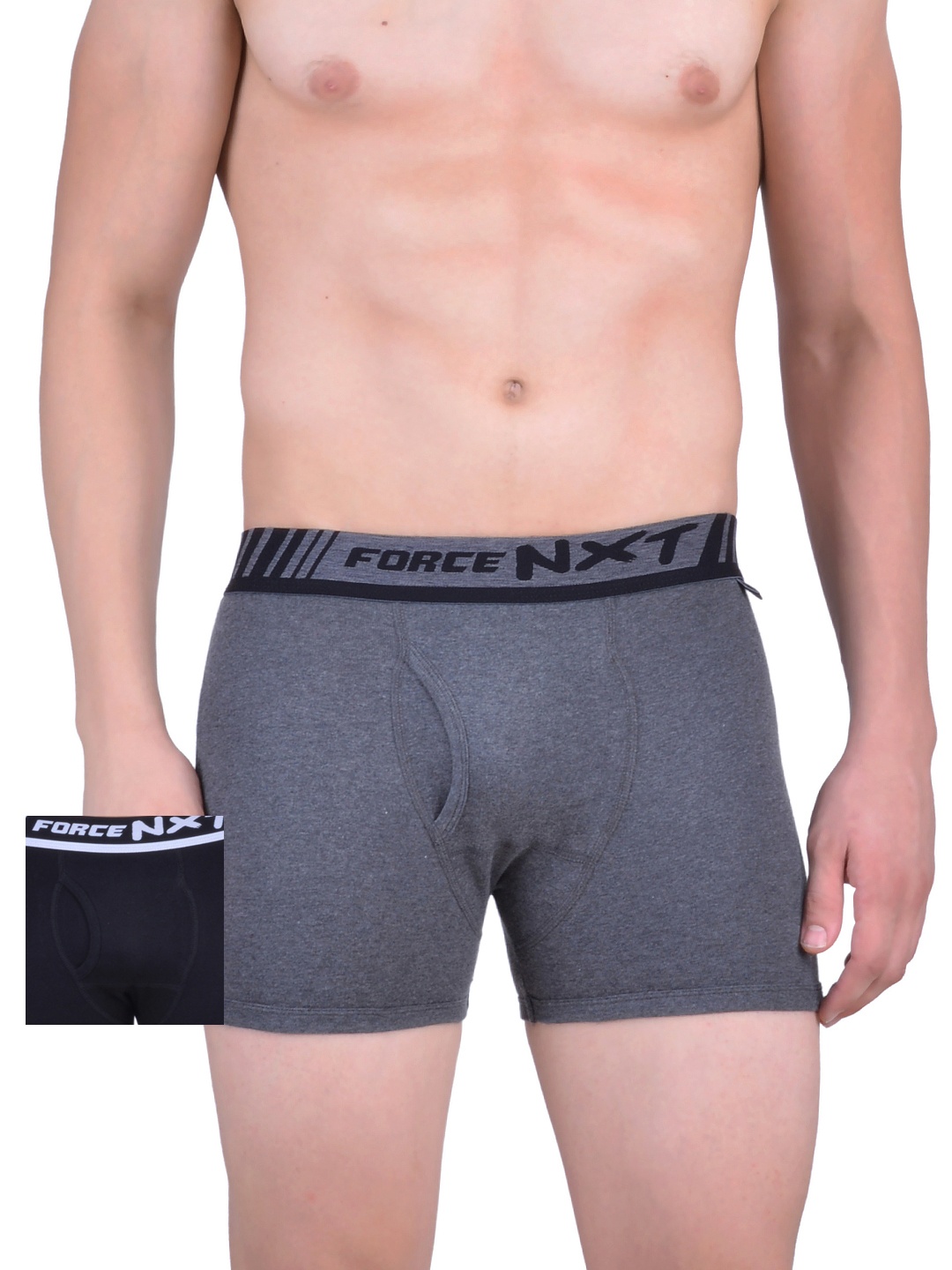 

Force NXT Men Pack of 2 Assorted Trunks MNFR-221, Black