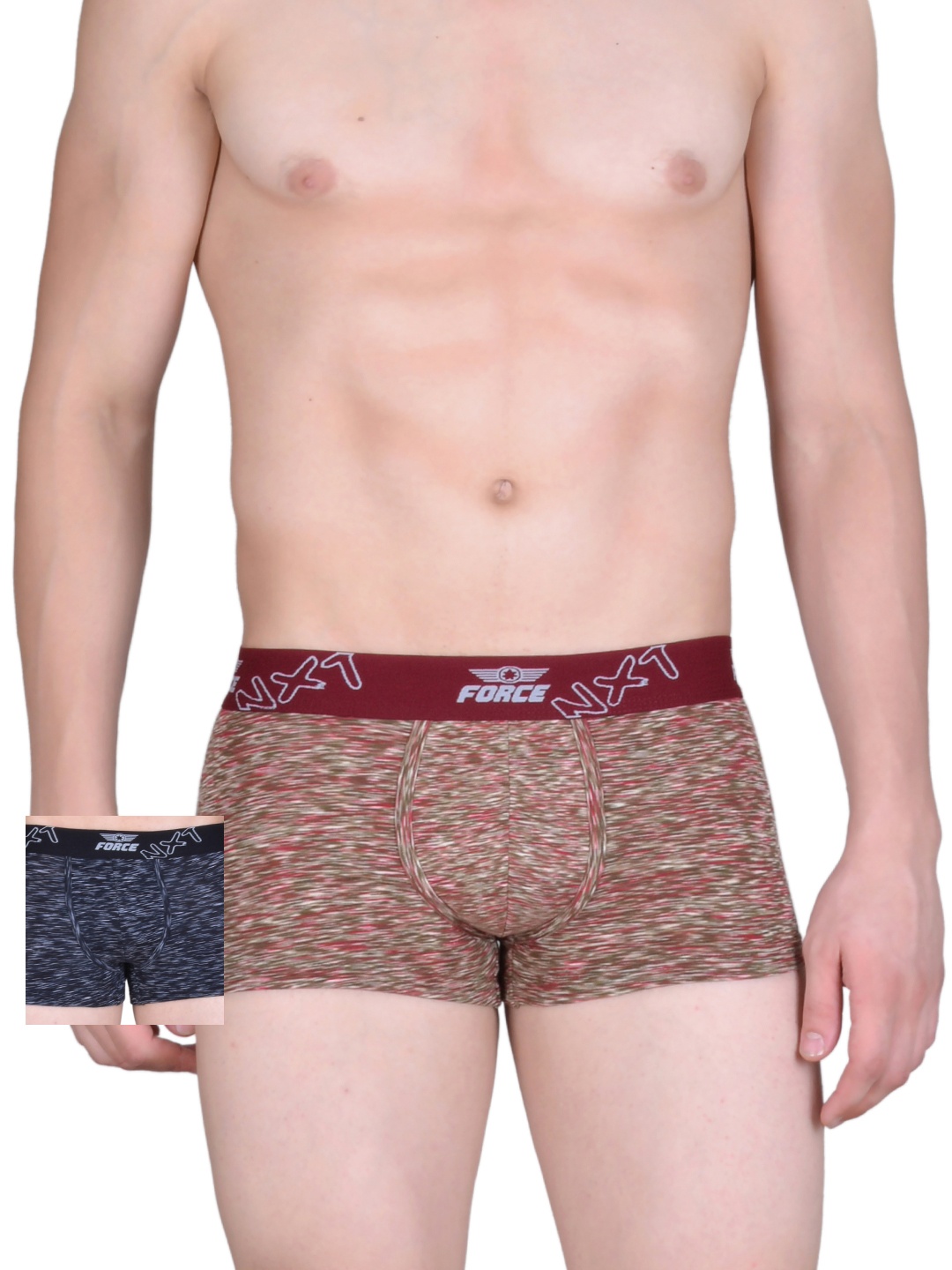 

Force NXT Pack of 2 Printed Assorted Trunks MNFL-62, Red