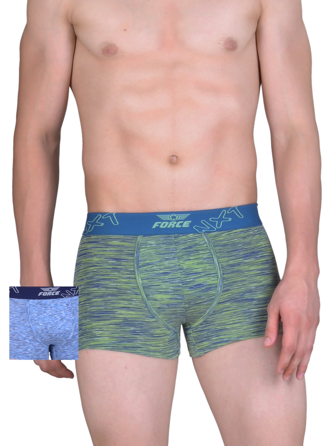 

Force NXT Men Pack of 2 Printed Assorted Trunks MNFL-62, Green