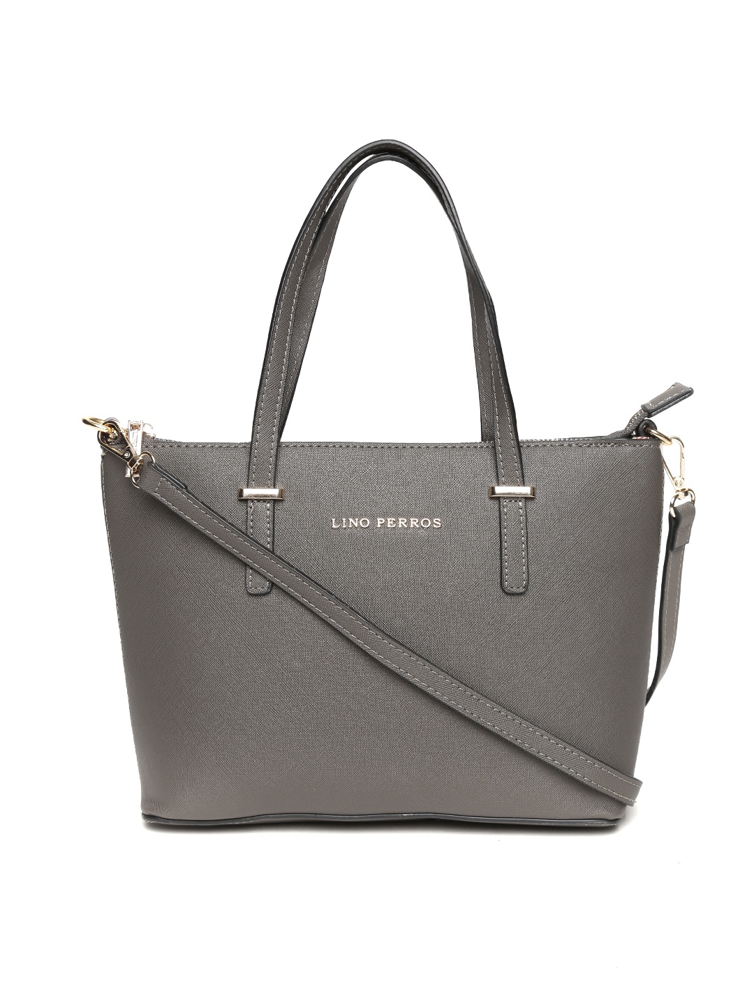 

Lino Perros Taupe Handbag with Sling Strap