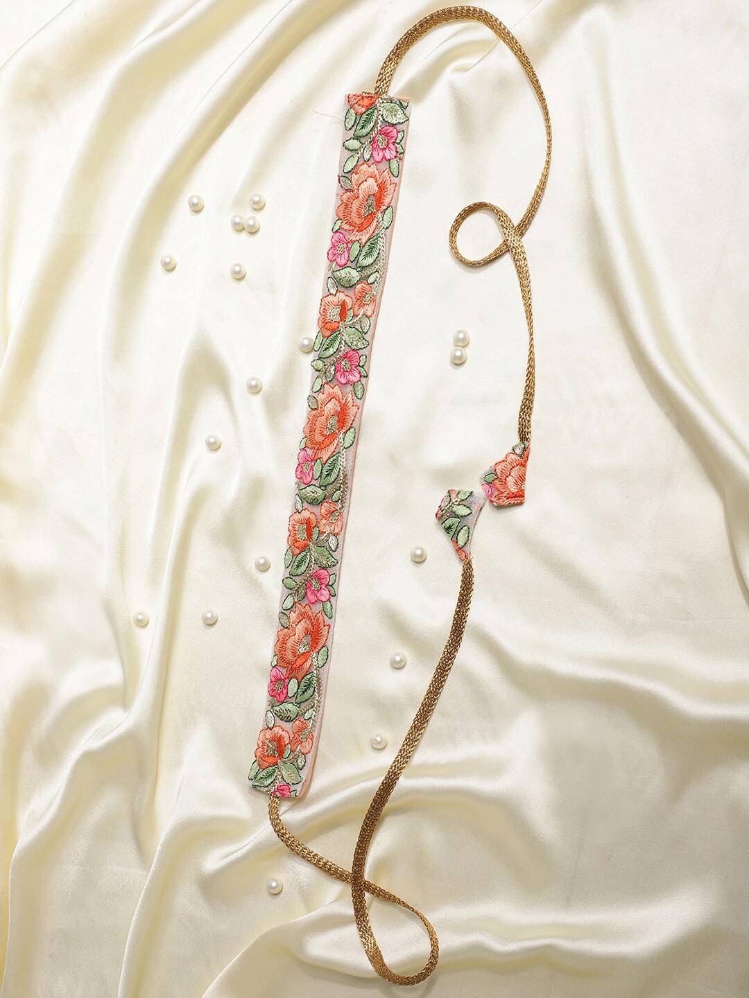

Athena Women Orange Embellished Belt