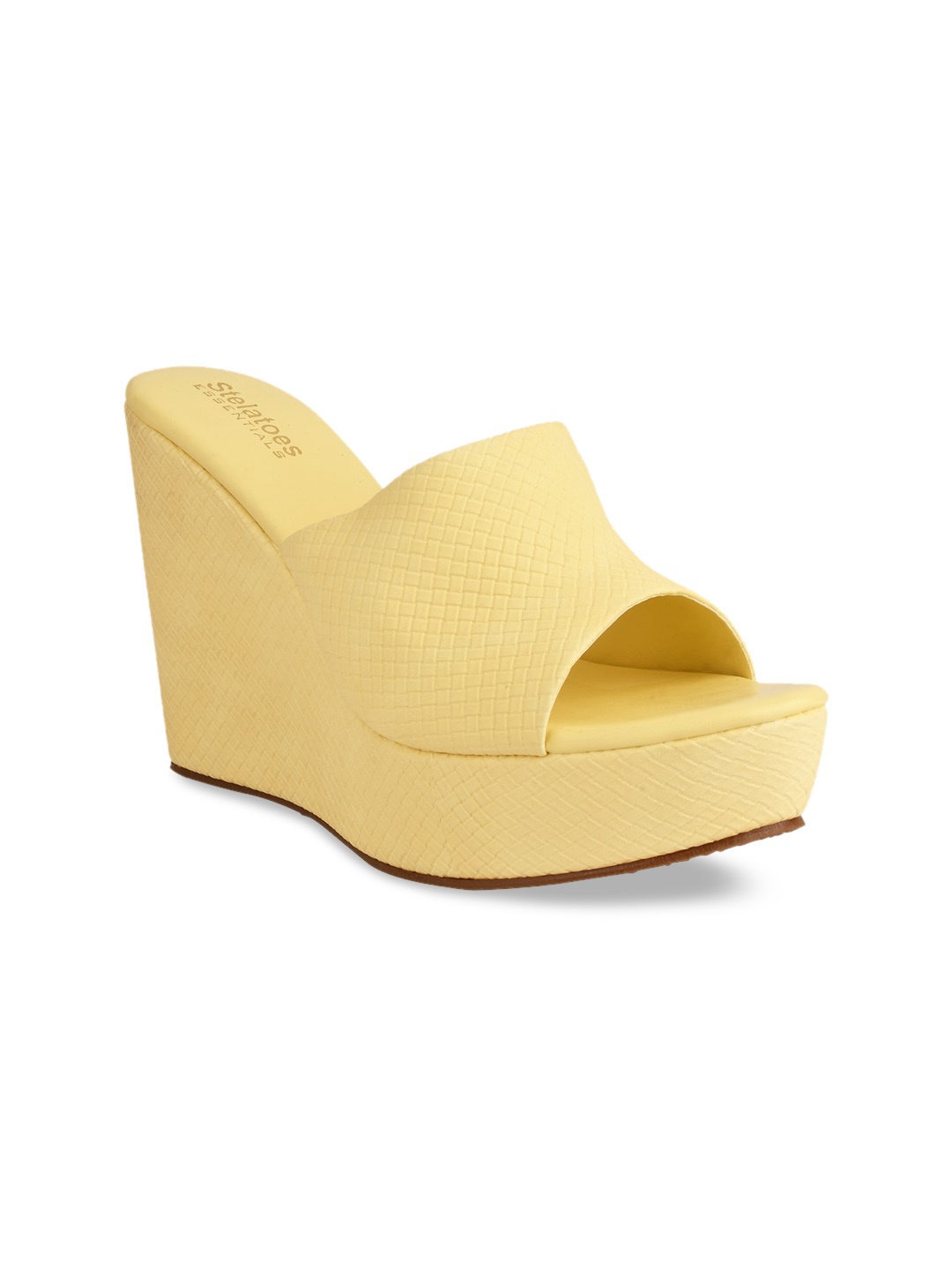 

Stelatoes Lime Green PU Wedge Peep Toes