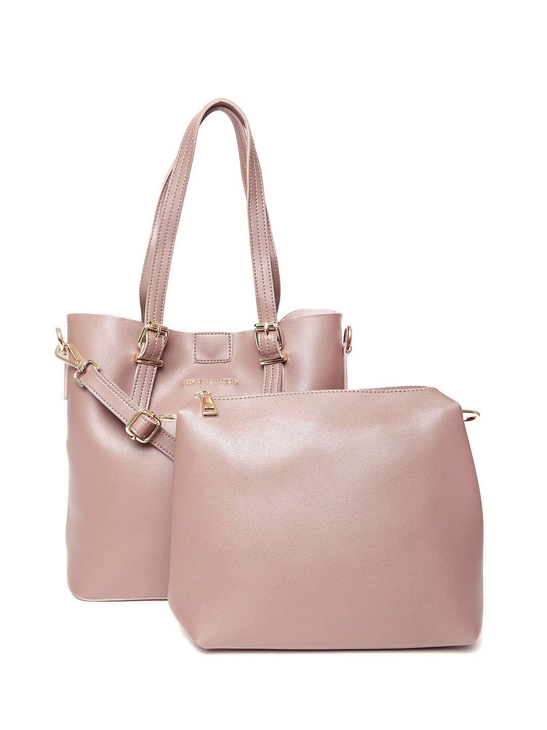 

Lino Perros Dusty Pink Shoulder Bag with Pouch