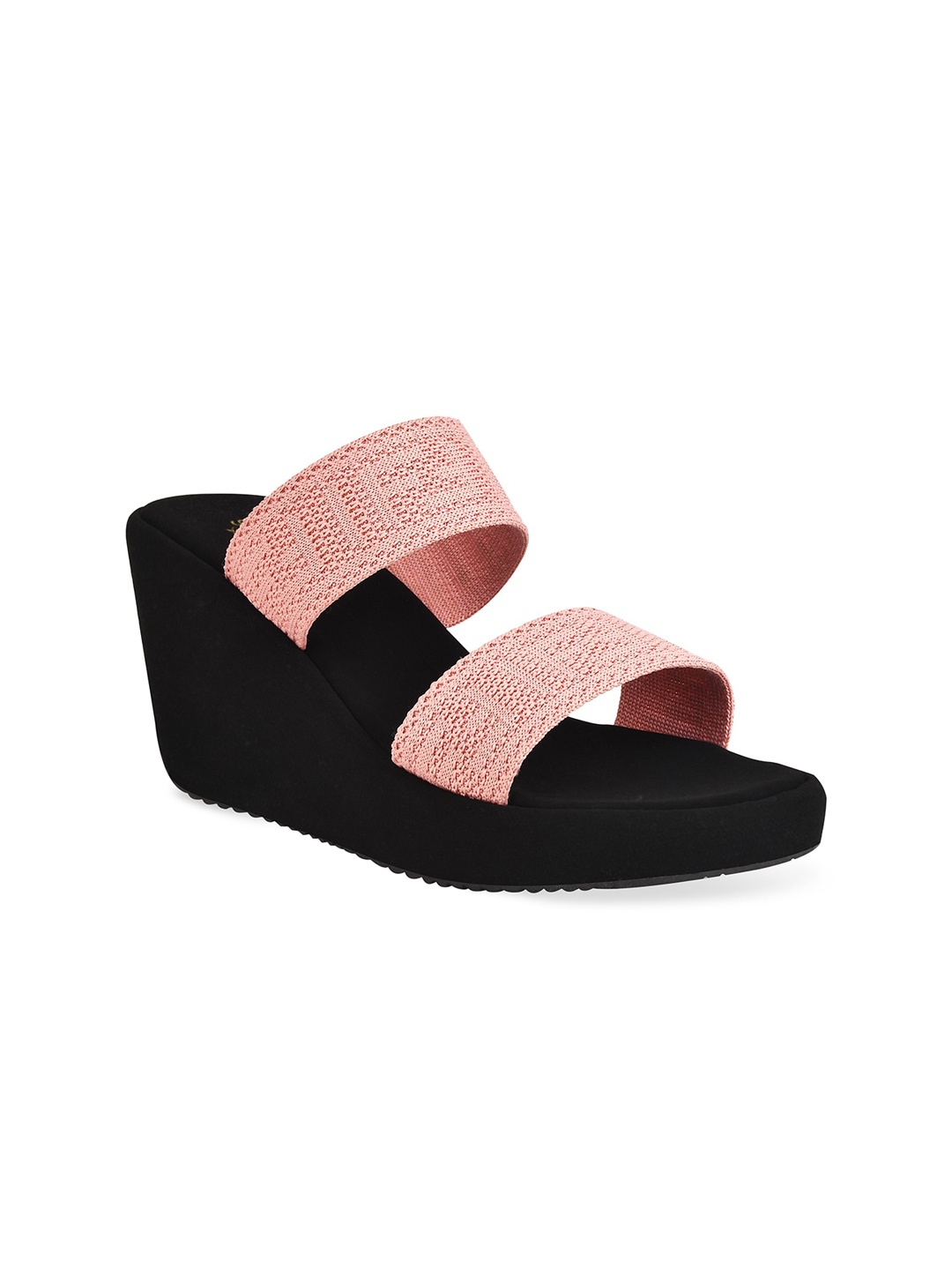 

Stelatoes Women Pink Slip On Wedge Sandals