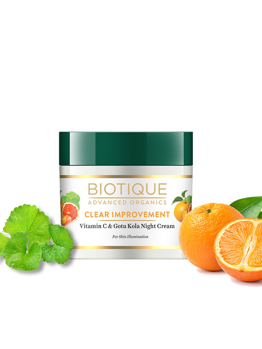 

Biotique Advanced Organics Clear Improvement Night Cream with Vitamin C & Gotu Kola - 50g, White