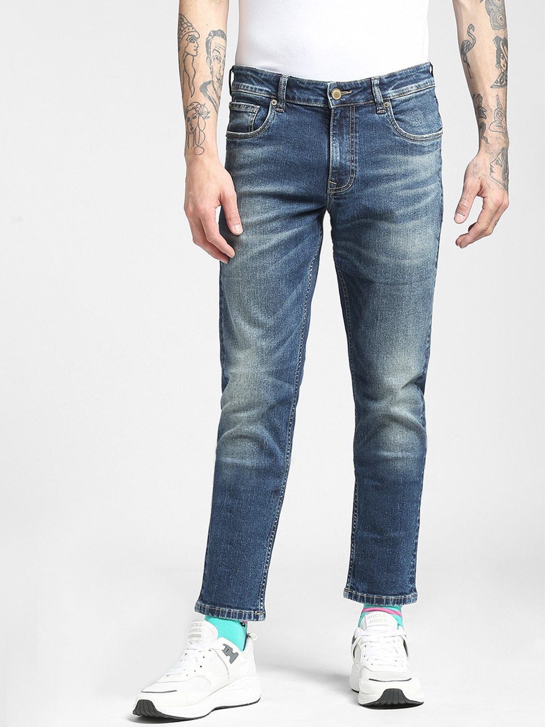 

Jack & Jones Men Blue Slim Fit Heavy Fade Jeans